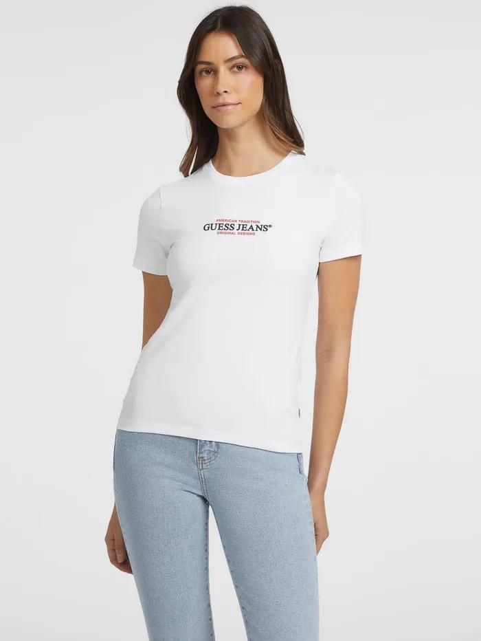 GUESS Tops Slim American Tradition Tee Red 8211 Women