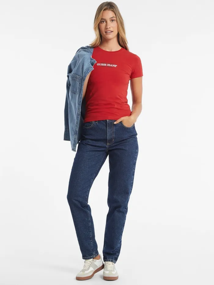 GUESS Tops Slim American Tradition Tee Red 8211 Women
