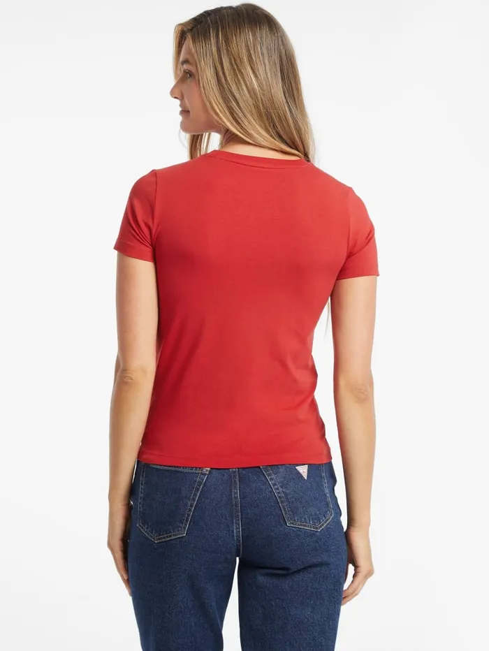 GUESS Tops Slim American Tradition Tee Red 8211 Women