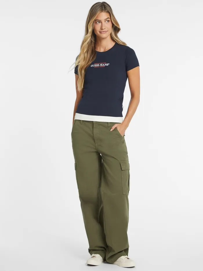 GUESS Tops Slim American Tradition Tee Red 8211 Women