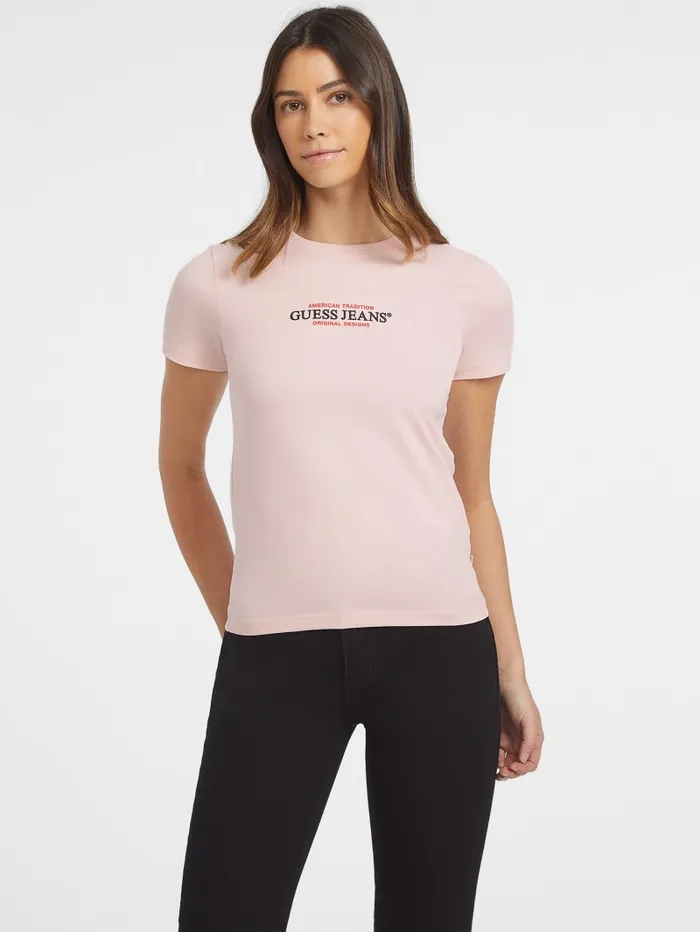 GUESS Tops Slim American Tradition Tee Red 8211 Women
