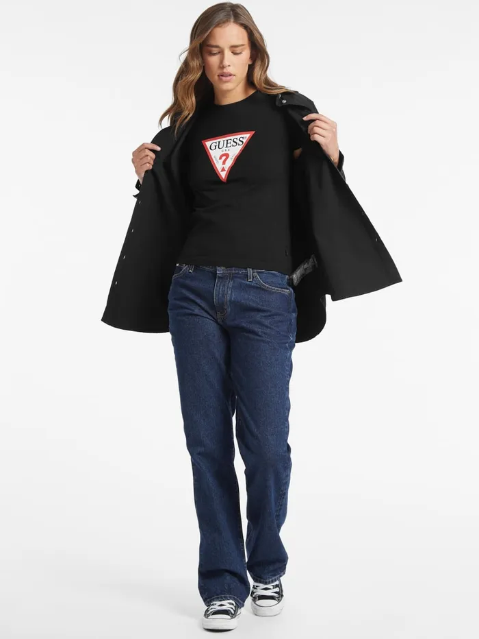 GUESS Tops Slim Iconic Tee Black 8211 Women