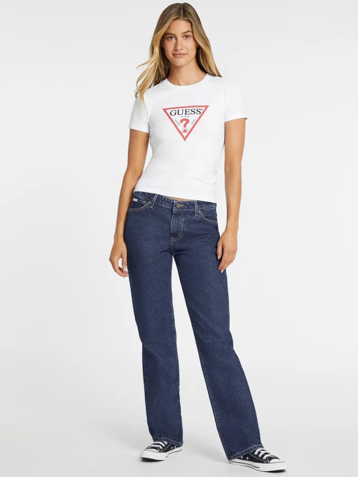 GUESS Tops Slim Iconic Tee Black 8211 Women