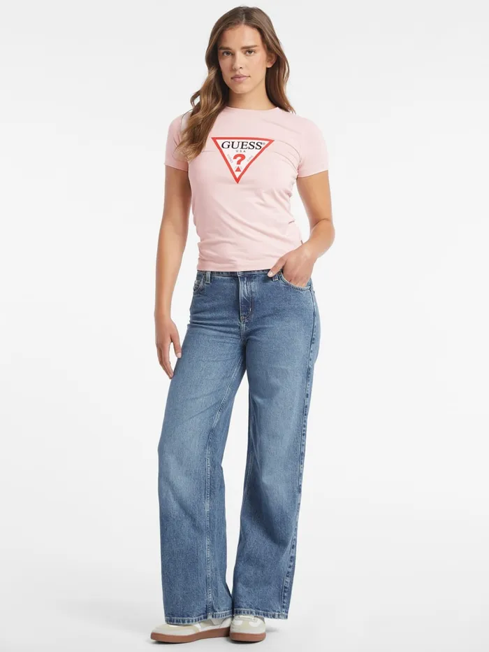 GUESS Tops Slim Iconic Tee Black 8211 Women