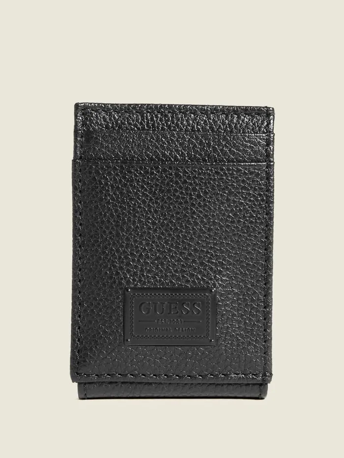 GUESS Wallets and Bags Bishop Magnetic Fold Wallet Black 8211 Men