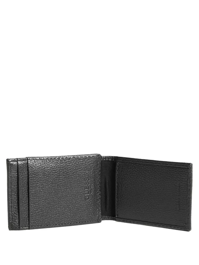 GUESS Wallets and Bags Bishop Magnetic Fold Wallet Black 8211 Men GUESS Wallets and Bags Bishop Magnetic Fold Wallet Black 8211 Men