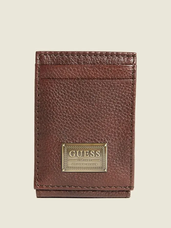 GUESS Wallets and Bags Bishop Magnetic Fold Wallet Brown 8211 Men