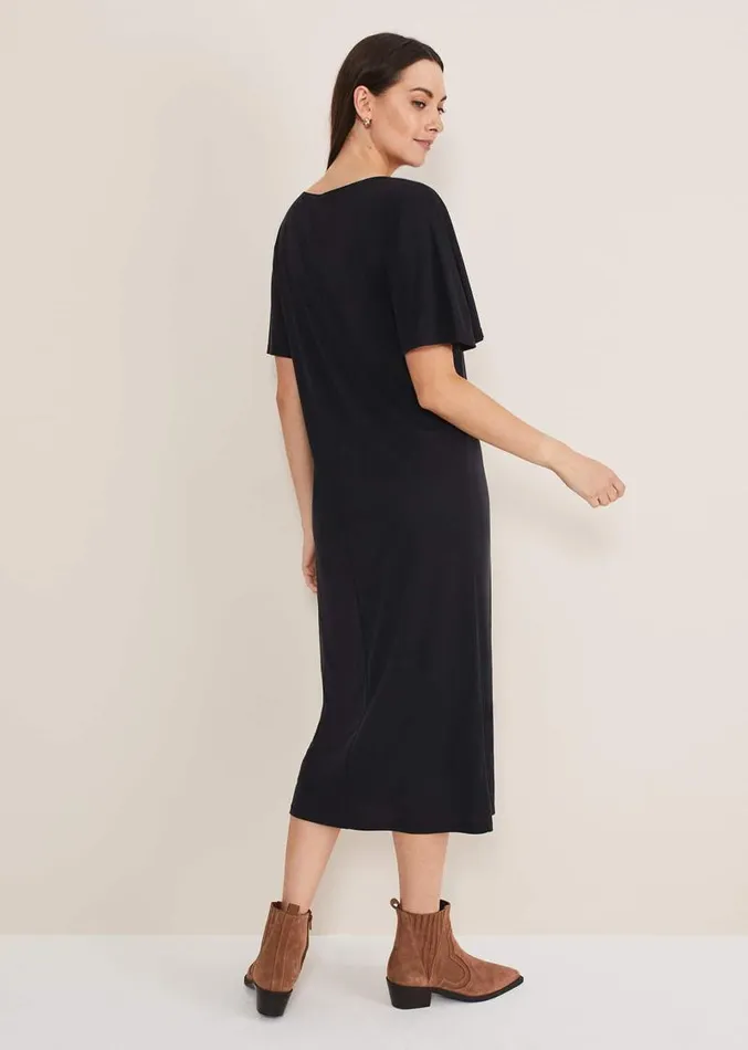 Haden Side Split Midi Dess Charcoal Women Phase Eight Dresses