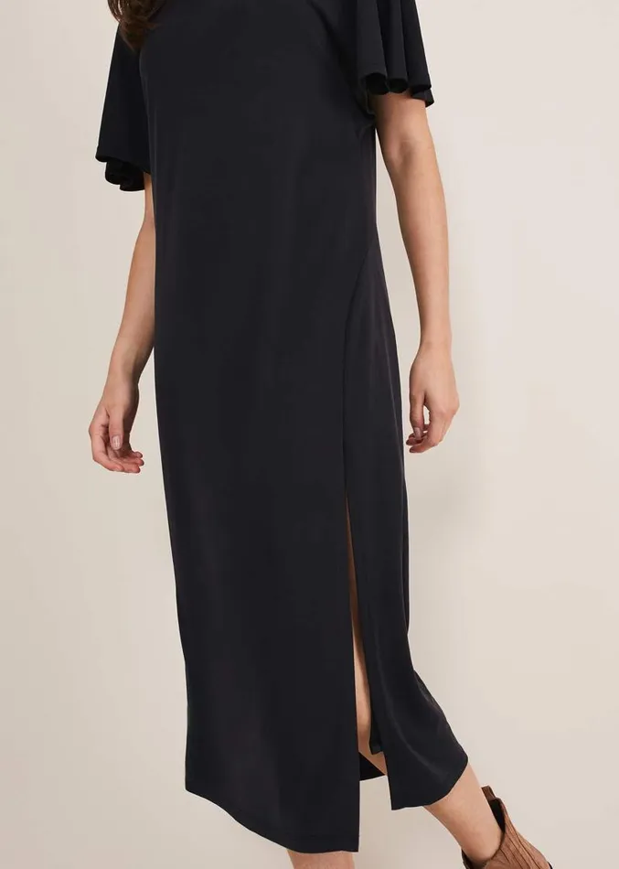Haden Side Split Midi Dess Charcoal Women Phase Eight Dresses