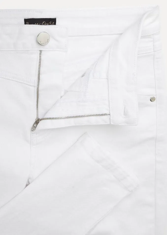 Hailee Topstitch Skinny Jeans White Women Phase Eight Trousers