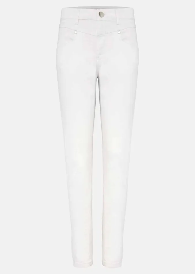 Hailee Topstitch Skinny Jeans White Women Phase Eight Trousers