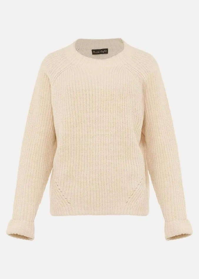 Harriet Open Stitch Knit Jumper Ivory Women Phase Eight Knitwear