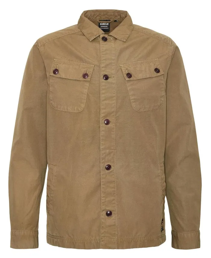Harris Overshirt Olive Branch Men Barbour Overshirts