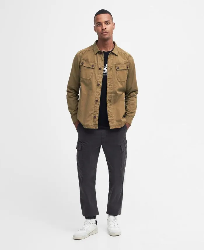 Harris Overshirt Olive Branch Men Barbour Overshirts