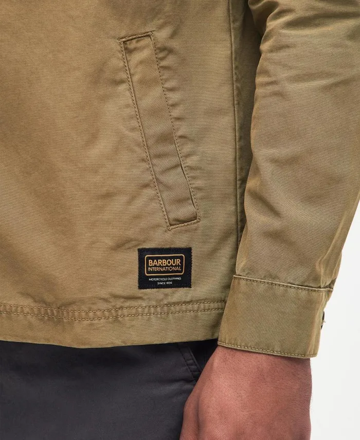 Harris Overshirt Olive Branch Men Barbour Overshirts