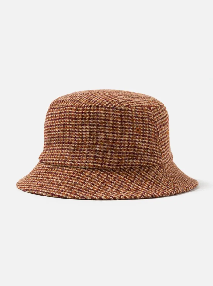 Hats Men Universal Works Universal Works Lewis Hat In Rust Harris Tweed Plaid