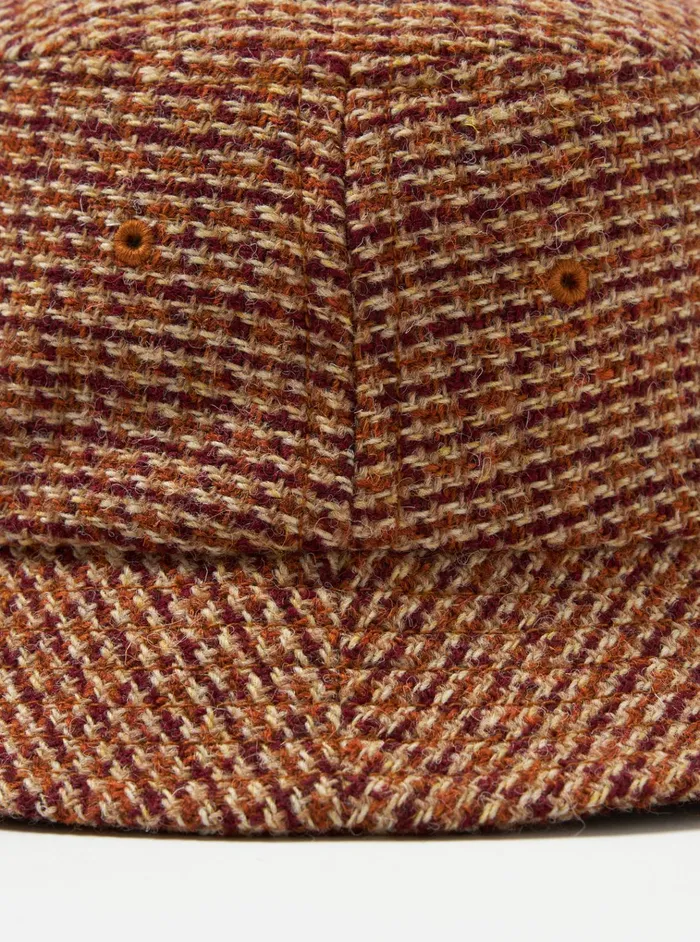 Hats Men Universal Works Universal Works Lewis Hat In Rust Harris Tweed Plaid