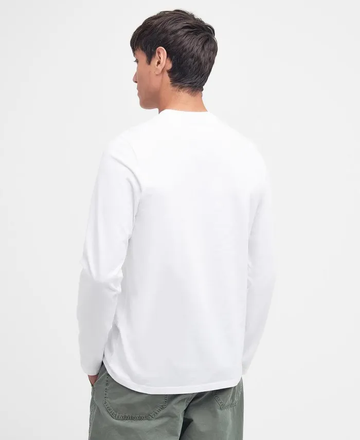 Holbeck Pocket TShirt Classic White Men Barbour TShirts