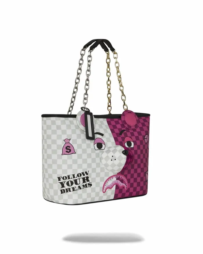 I039VE GOT OPTIONS MONEYBEAR TOTE Bags SPRAYGROUND