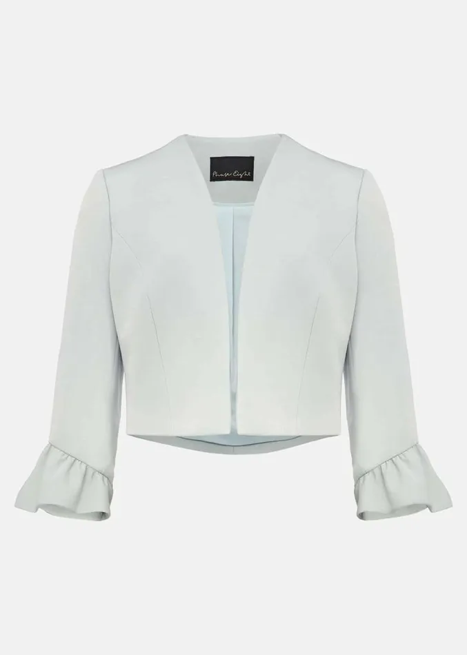 Inez Frill Cuff Occasion Jacket Eau De Nil Women Phase Eight Jackets