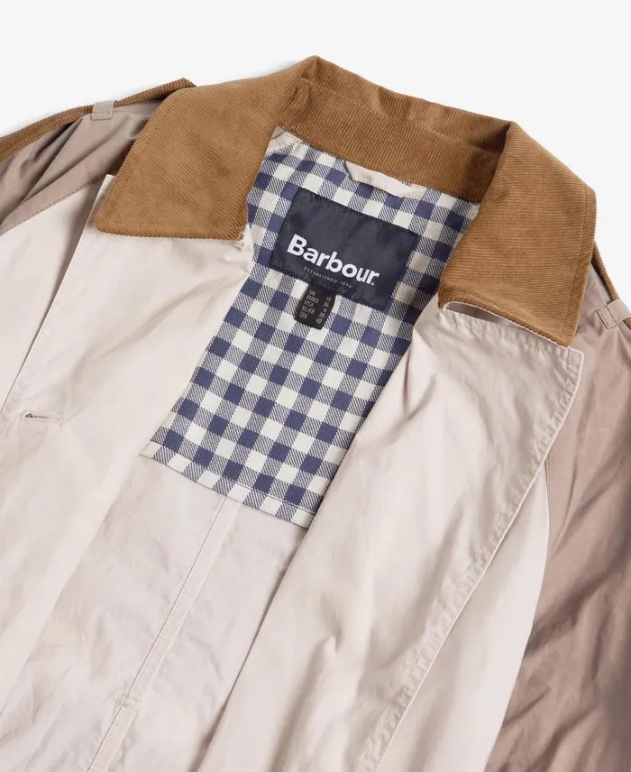 Ingleby Showerproof Trench Coat Oatmealsummer Navy Northumberland Women Barbour Showerproof Jackets