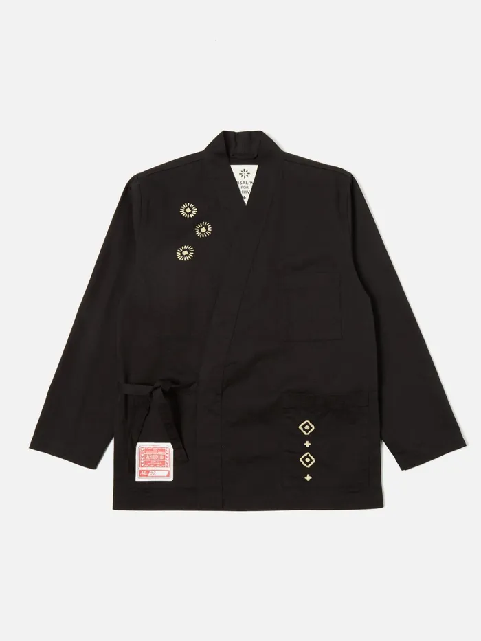 Jackets Men Universal Works Hhv X Universal Works Kyoto Work Jacket In Black Twill