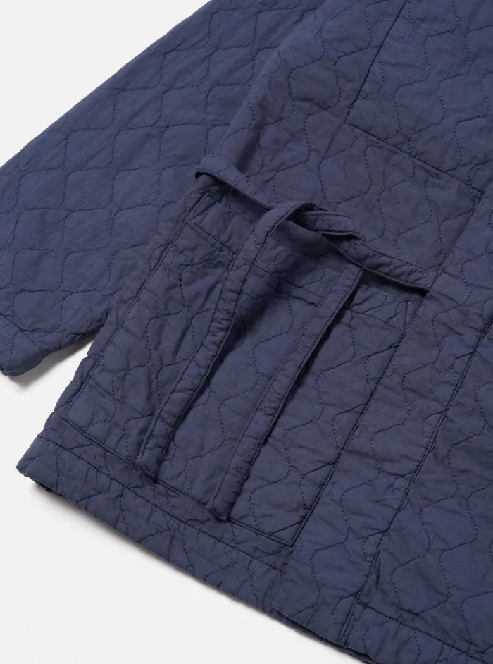 Jackets Men Universal Works Universal Works Kyoto Work Jacket In Dark Navy Quilt Cotton