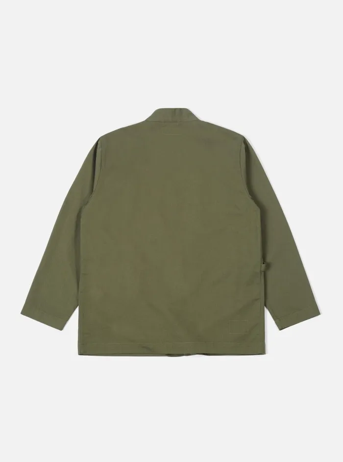 Jackets Men Universal Works Universal Works Kyoto Work Jacket In Light Olive Twill
