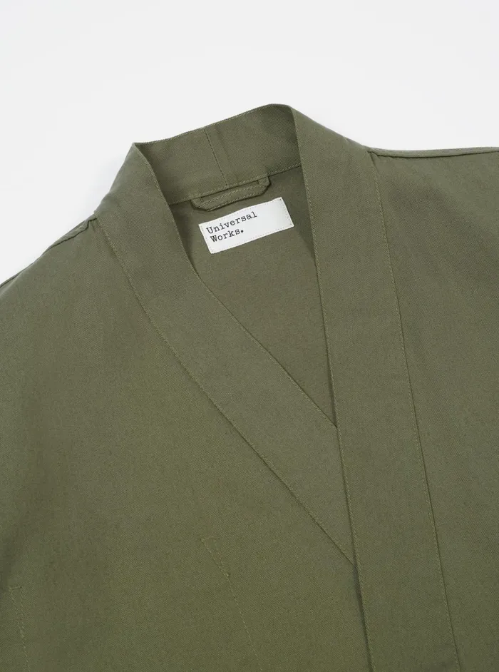 Jackets Men Universal Works Universal Works Kyoto Work Jacket In Light Olive Twill