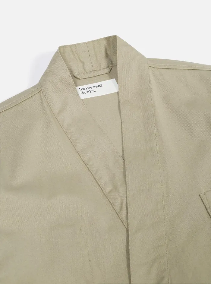 Jackets Men Universal Works Universal Works Kyoto Work Jacket In Stone Twill