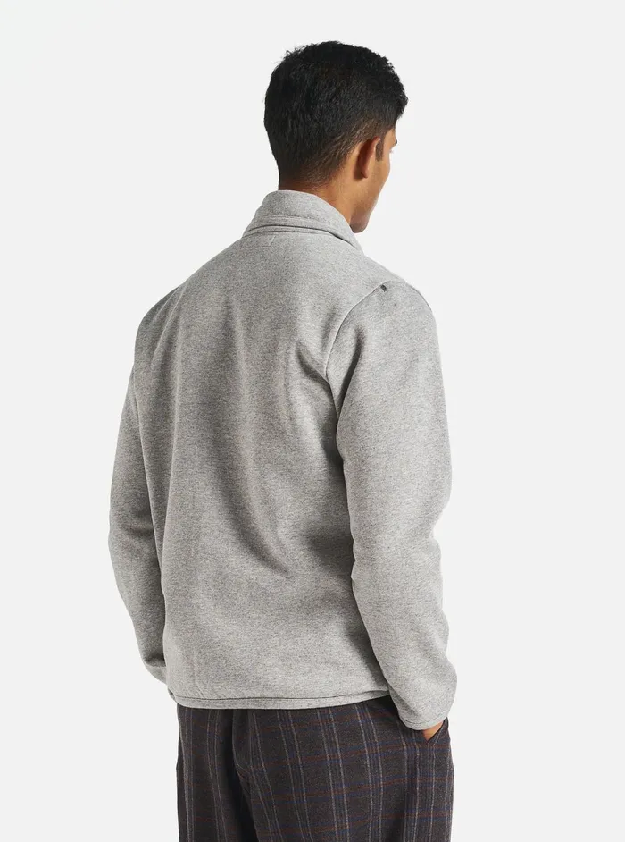 Jackets Men Universal Works Universal Works Lancaster Jacket In Grey Marl Recycled Cotton Blend Jersey
