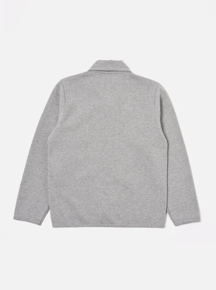 Jackets Men Universal Works Universal Works Lancaster Jacket In Grey Marl Recycled Cotton Blend Jersey