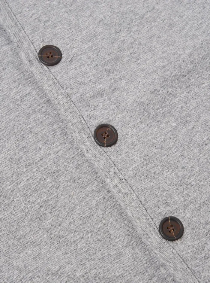 Jackets Men Universal Works Universal Works Lancaster Jacket In Grey Marl Recycled Cotton Blend Jersey
