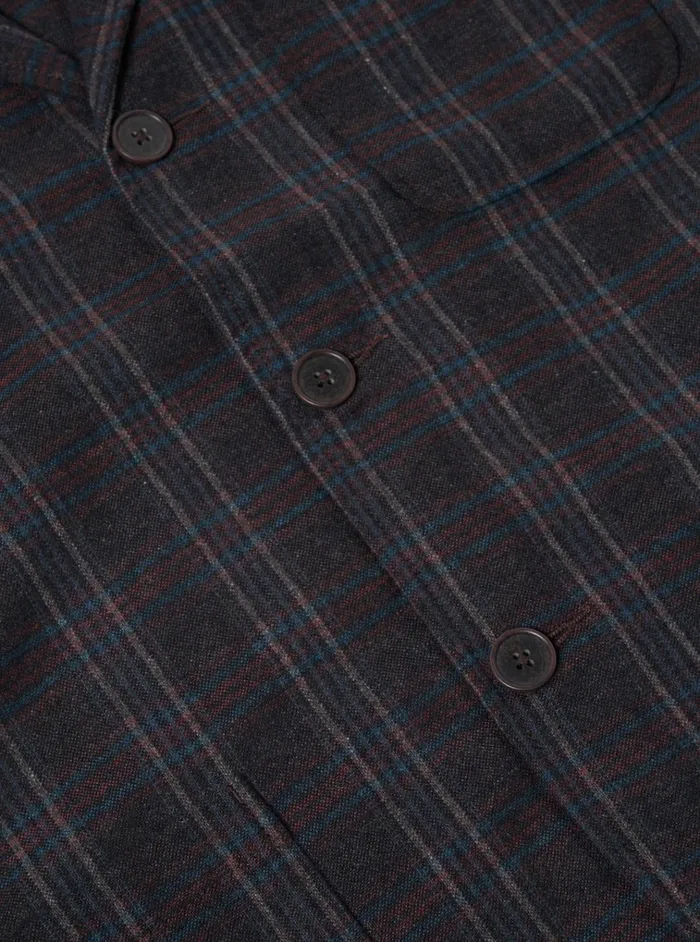 Jackets Men Universal Works Universal Works Three Button Jacket In Brown Twist Wool Check