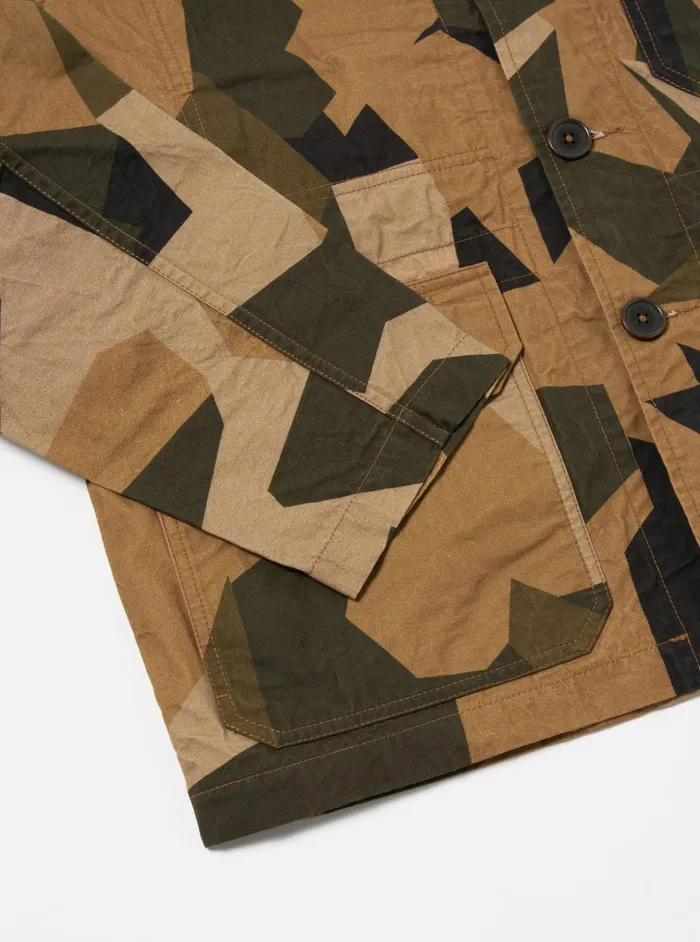 Jackets Men Universal Works Universal Works Utility Jacket In Brown Swedish Camo