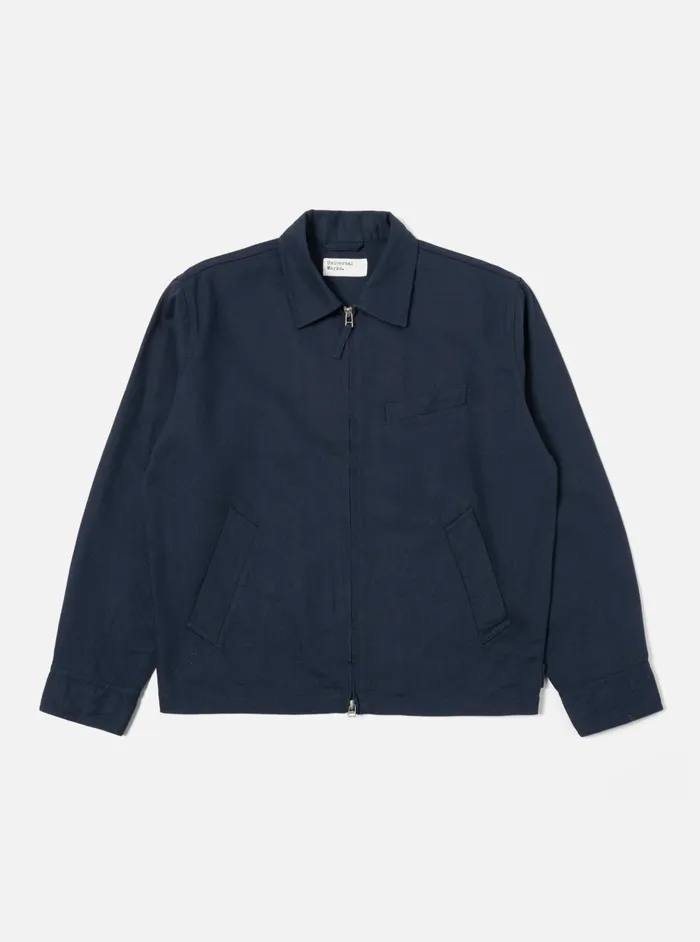 Jackets Men Universal Works Universal Works Windcheater In Navy Winter Twill
