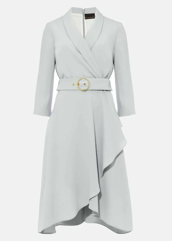 Jaiden Belted Flared Dress Eau De Nil Women Phase Eight Dresses