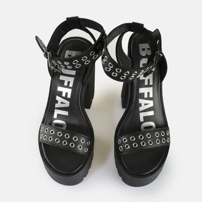 Jalilia Black Buffalo Heels