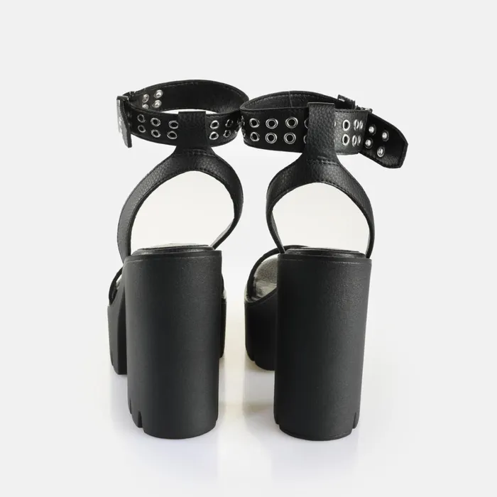 Jalilia Black Buffalo Heels