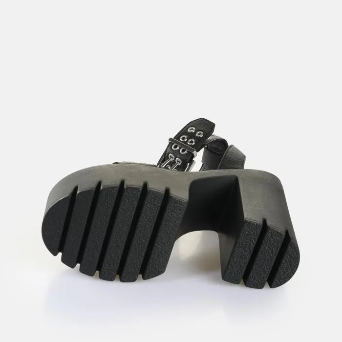 Jalilia Black Buffalo Heels