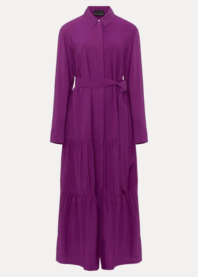 Jayden Purple Shirt Midaxi Dress Purple Women Phase Eight Dresses