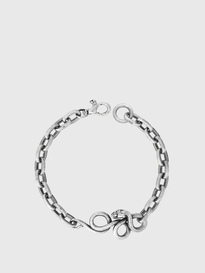 Jewelry Men John Varvatos SNAKE LINK BRACELET Silver