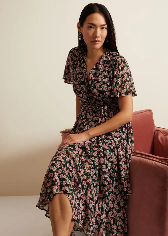 Juliette Fil Coupe Print Dress Multicoloured Women Phase Eight Dresses
