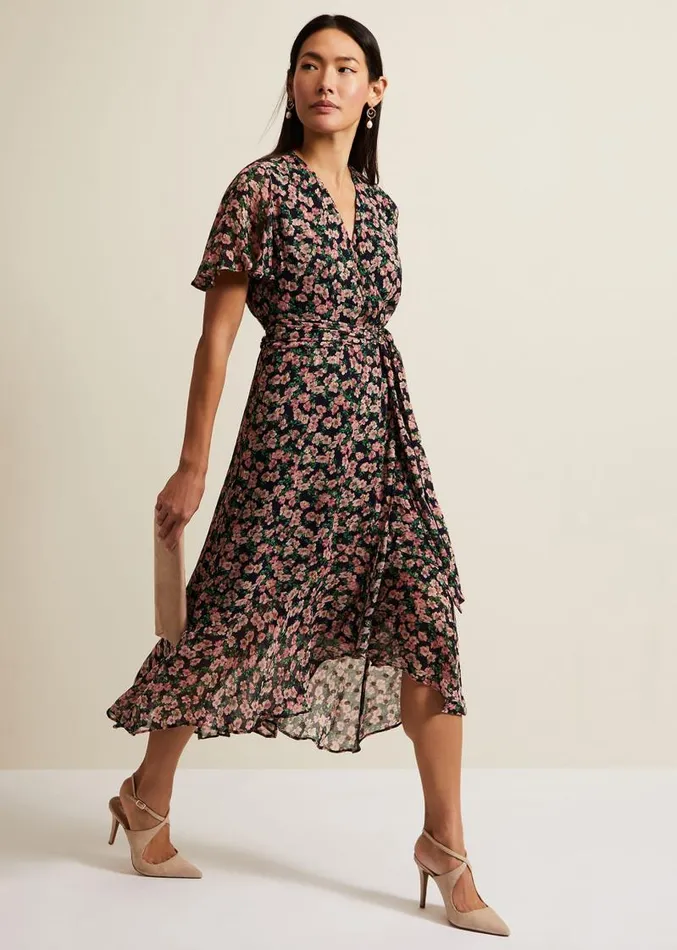Juliette Fil Coupe Print Dress Multicoloured Women Phase Eight Dresses