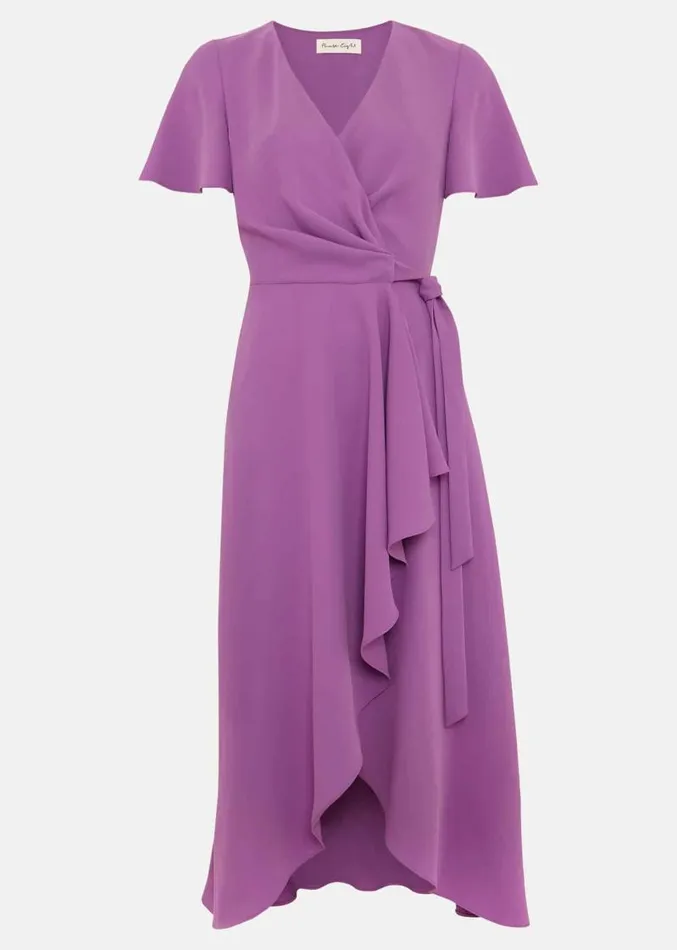 Julissa Frill Wrap Dress Purple Women Phase Eight Dresses