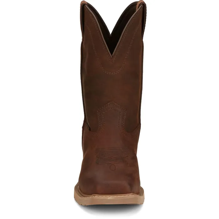 Justin Boots Buster II 11034 Waterproof Work Boot Brown Men Western
