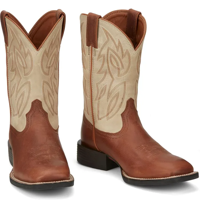 Justin Boots Canter 11034 Western Boot Whiskey brown Men Western