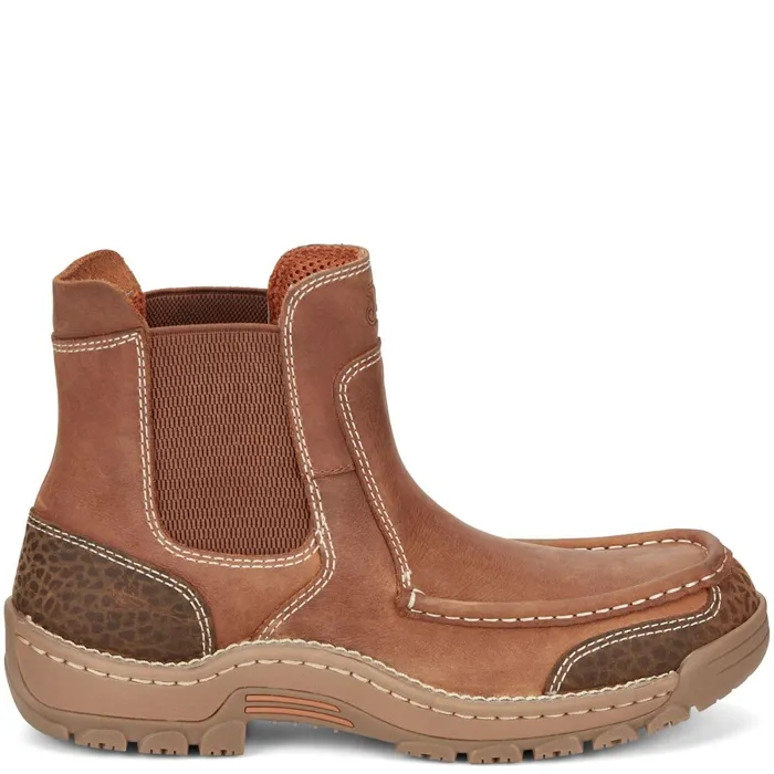 Justin Boots Channing 6034 PullOn Work Boot Barley Brown brown Men Casuals