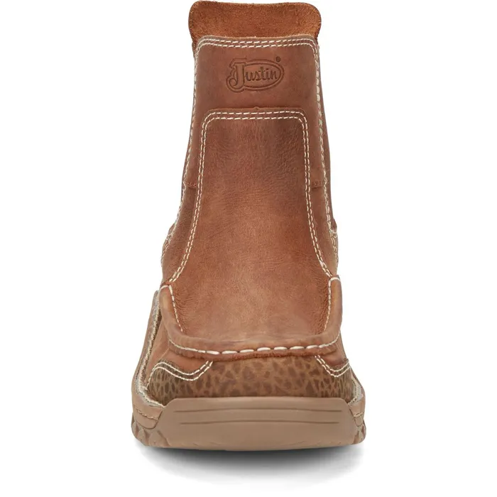 Justin Boots Channing 6034 PullOn Work Boot Barley Brown brown Men Casuals