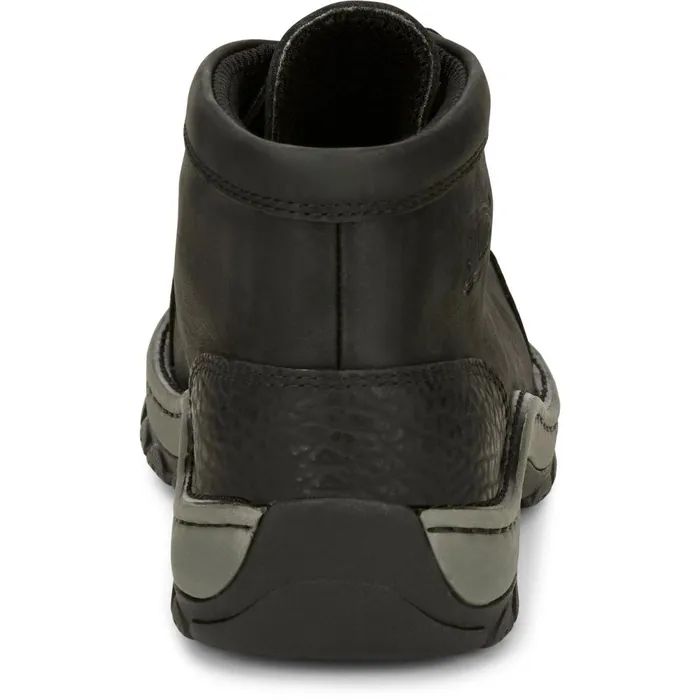 Justin Boots Crafton 4034 Alloy Mocc Toe Coal Black black Men Work